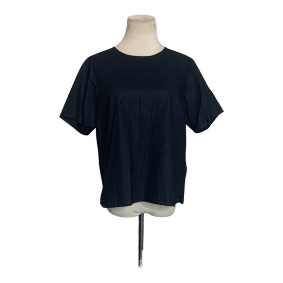 Ruff Hewn black short sleeves blouse size large - Picture 7 of 7